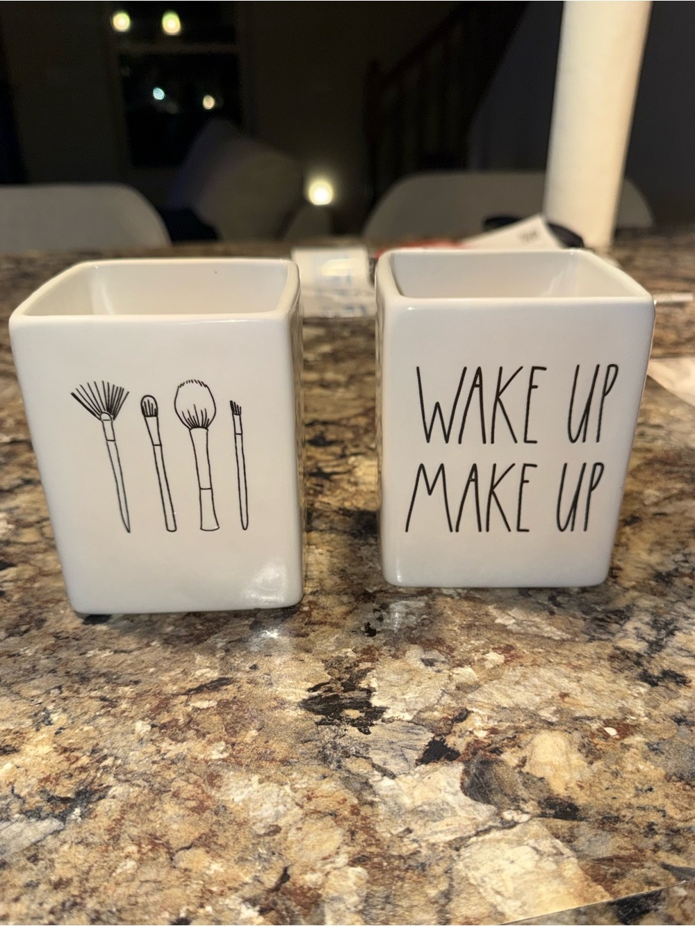 Rae Dunn Inspired Makeup Brush Holder Set | Wake Up Make Up